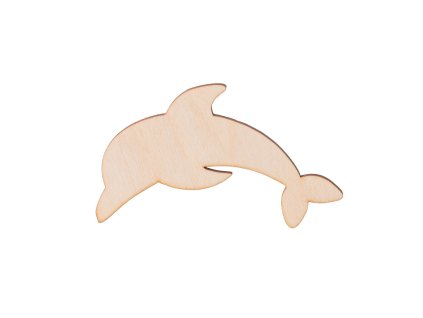 4404 1 dreveny delfin 10 x 5 cm