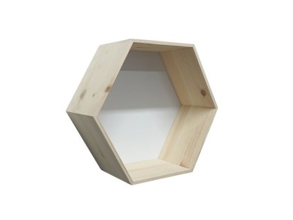 11784 2 prirodni police hexagon 35 x 30 5 x 14 cm