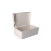 10842 1 dreveny box s vikem 30 x 20 x 14 cm bez rukojeti bily